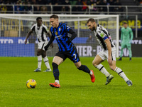 Piotr Zielinski plays during the Coppa Italia match between FC Internazionale and Udinese Calcio at Giuseppe Meazza Stadium in Milano, Italy...