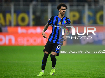 Tajon Buchanan of Inter Milan looks on during the Coppa Italia Frecciarossa match between Inter Milan and Udinese Calcio at Giuseppe Meazza...