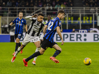 Tomas Palacios plays during the Coppa Italia match between FC Internazionale and Udinese Calcio in Milano, Italy, on December 19, 2024, at G...