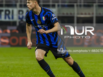 Tomas Palacios plays during the Coppa Italia match between FC Internazionale and Udinese Calcio in Milano, Italy, on December 19, 2024, at G...