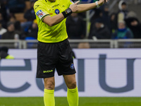 Luca Massimi participates in the Coppa Italia match between FC Internazionale and Udinese Calcio in Milano, Italy, on December 19, 2024, at...