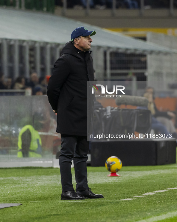 Kosta Runjaic participates in the Coppa Italia match between FC Internazionale and Udinese Calcio in Milano, Italy, on December 19, 2024, at...