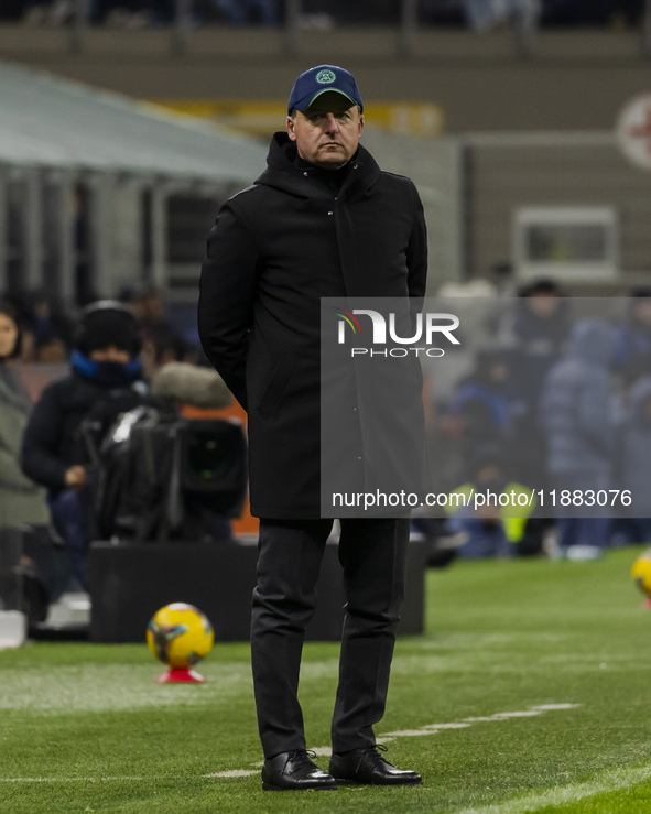 Kosta Runjaic participates in the Coppa Italia match between FC Internazionale and Udinese Calcio in Milano, Italy, on December 19, 2024, at...