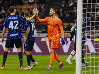 Josep Martinez plays during the Coppa Italia match between FC Internazionale and Udinese Calcio in Milano, Italy, on December 19, 2024, at G...