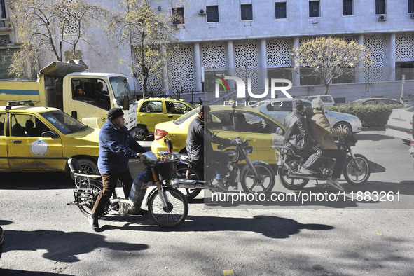 The atmosphere of the streets in Damascus, Syria, on December 19, 2024, reflects the situation after the fall of the regime 