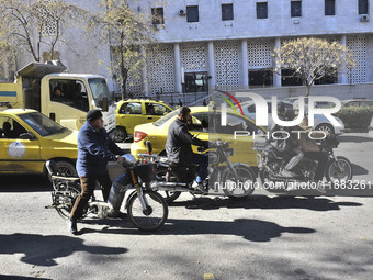 The atmosphere of the streets in Damascus, Syria, on December 19, 2024, reflects the situation after the fall of the regime (