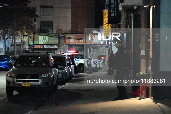 A 37-year-old man is in critical condition after suffering a gunshot wound to the head in the Flushing section of Queens, New York, United S...