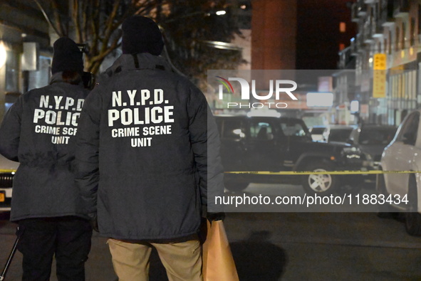 One man is in critical condition and another man is wounded in a shooting in the Flushing section of Queens, New York, United States, on Dec...