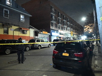 One man is in critical condition and another man is wounded in a shooting in the Flushing section of Queens, New York, United States, on Dec...