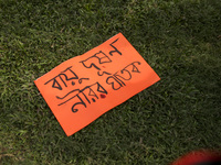 Bangladesh Gach Raksha Andolan, an organization that works on environmental issues, holds a red alert program to demand the control of air p...