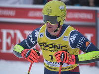 Ryan Cochran-Siegle of Team United States competes during the Audi FIS Alpine Ski World Cup, Men's Super Giant race on Saslong Slope in Val...