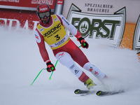 Daniel Hemetsberger of Team Austria competes during the Audi FIS Alpine Ski World Cup, Men's Super Giant race on Saslong Slope in Val Garden...