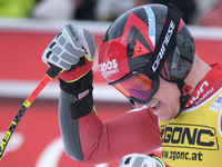 Stefan Babinsky of Team Austria competes during the Audi FIS Alpine Ski World Cup, Men's Super Giant race on Saslong Slope in Val Gardena, B...