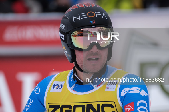 Nils Allegre of Team France competes during the Audi FIS Alpine Ski World Cup, Men's Super Giant race on Saslong Slope in Val Gardena, Bozen...