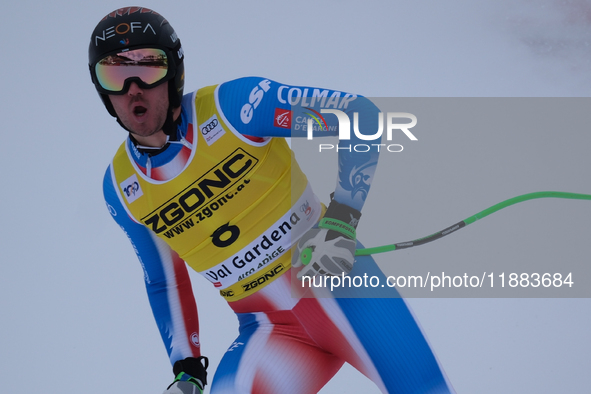 Nils Allegre of Team France competes during the Audi FIS Alpine Ski World Cup, Men's Super Giant race on Saslong Slope in Val Gardena, Bozen...