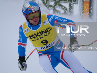 Alexis Pinturault of Team France competes during the Audi FIS Alpine Ski World Cup, Men's Super Giant race on Saslong Slope in Val Gardena,...