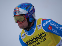 Alexis Pinturault of Team France competes during the Audi FIS Alpine Ski World Cup, Men's Super Giant race on Saslong Slope in Val Gardena,...