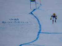 Mattia Casse of Team Italy competes during the Audi FIS Alpine Ski World Cup, Men's Super Giant race on Saslong Slope in Val Gardena, Bozen,...