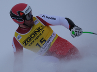 Vincent Kriechmayr of Team Austria competes during the Audi FIS Alpine Ski World Cup, Men's Super Giant race on Saslong Slope in Val Gardena...