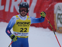 Pietro Zazzi of Team Italy competes in the Audi FIS Alpine Ski World Cup, Men's Super Giant race on Saslong Slope in Val Gardena, Bozen, Ita...