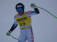 Fredrik Moeller of Team Norway competes during the Audi FIS Alpine Ski World Cup, Men's Super Giant race on Saslong Slope in Val Gardena, Bo...