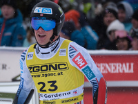 Fredrik Moeller of Team Norway competes during the Audi FIS Alpine Ski World Cup, Men's Super Giant race on Saslong Slope in Val Gardena, Bo...