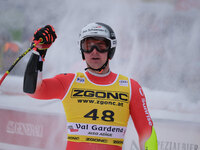 Lars Roesti of Team Switzerland competes during the Audi FIS Alpine Ski World Cup, Men's Super Giant race on Saslong Slope in Val Gardena, B...