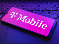 The T-Mobile logo appears on a smartphone screen in this illustration photo in Reno, United States, on December 20, 2024. (