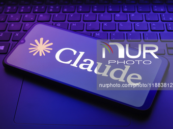 The Claude AI logo appears on a smartphone screen in this illustration photo in Reno, United States, on December 20, 2024. (