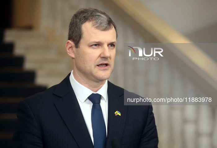 News conference of Ukrainian and Lithuanian PMs in Kyiv