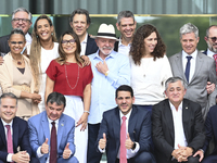 Brazilian President Luiz Inacio Lula da Silva holds a ministerial meeting and has lunch with ministers at the Alvorada Palace in Brasilia, B...