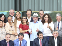 Brazilian President Luiz Inacio Lula da Silva holds a ministerial meeting and has lunch with ministers at the Alvorada Palace in Brasilia, B...