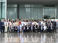 Brazilian President Luiz Inacio Lula da Silva holds a ministerial meeting and has lunch with ministers at the Alvorada Palace in Brasilia, B...