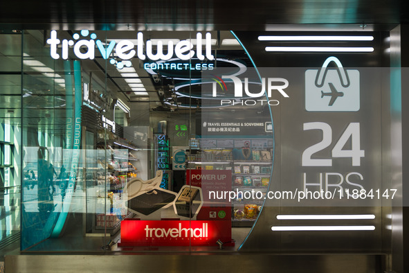 An automated minimart is in the Hong Kong International Airport in Hong Kong, China, on December 1, 2024. 