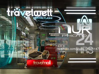 An automated minimart is in the Hong Kong International Airport in Hong Kong, China, on December 1, 2024. (