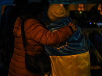 A demonstration takes place at Odeonsplatz in Munich, Germany, on December 20, 2024, in support of the people in Ukraine. The participants d...