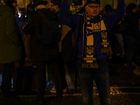 A demonstration takes place at Odeonsplatz in Munich, Germany, on December 20, 2024, in support of the people in Ukraine. The participants d...