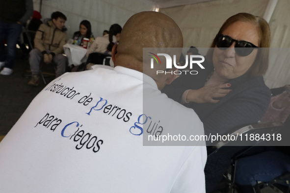 Silvia Lozada Badillo (right) is the director and founder of the Guide Dogs for the Blind Training School I.A.P in Mexico City. The school p...