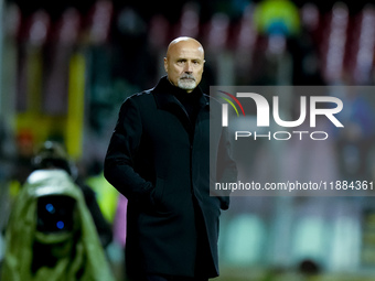 Stefano Colantuono head coach of US Salernitana looks on during the Serie BKT match between US Salernitana and Brescia Calcio at Stadio Arec...