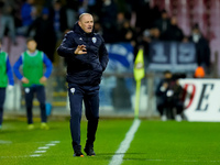 Pierpaolo Bisoli head coach of Brescia Calcio looks on during the Serie BKT match between US Salernitana and Brescia Calcio at Stadio Arechi...