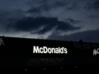 A view of the McDonald's restaurant building in Poland on December 20, 2024. (