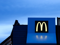 A view of the McDonald's restaurant building in Poland on December 20, 2024. (