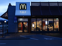 A view of the McDonald's restaurant building in Poland on December 20, 2024. (