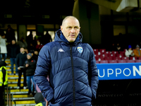 Pierpaolo Bisoli head coach of Brescia Calcio looks on during the Serie BKT match between US Salernitana and Brescia Calcio at Stadio Arechi...