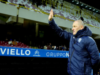 Pierpaolo Bisoli head coach of Brescia Calcio looks on during the Serie BKT match between US Salernitana and Brescia Calcio at Stadio Arechi...