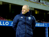 Pierpaolo Bisoli head coach of Brescia Calcio looks on during the Serie BKT match between US Salernitana and Brescia Calcio at Stadio Arechi...