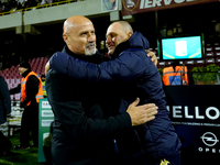 Pierpaolo Bisoli head coach of Brescia Calcio and Stefano Colantuono head coach of US Salernitana during the Serie BKT match between US Sale...