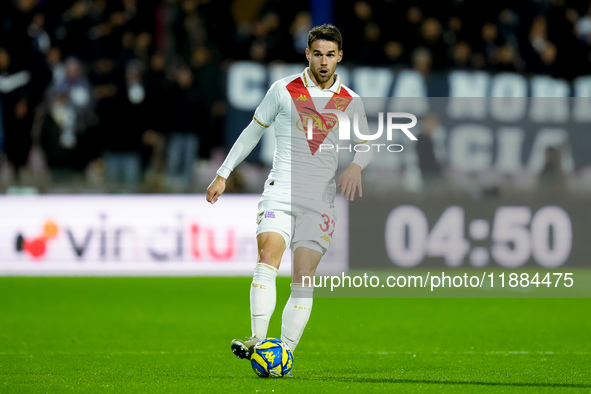 Andrea Papetti of Brescia Calcio during the Serie BKT match between US Salernitana and Brescia Calcio at Stadio Arechi on December 20, 2024...