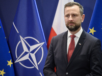 Polish Deputy Prime Minister and Defence Minister Wladyslaw Kosiniak-Kamysz looks on during a press conference in Warsaw, Poland, on Decembe...