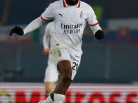 AC Milan's Youssouf Fofana participates in the Italian Serie A Enilive soccer championship football match between Hellas Verona FC and AC Mi...